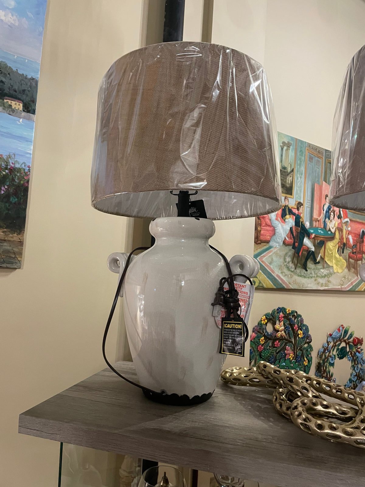 New- Pair Emala Signature By Ashley Lamps