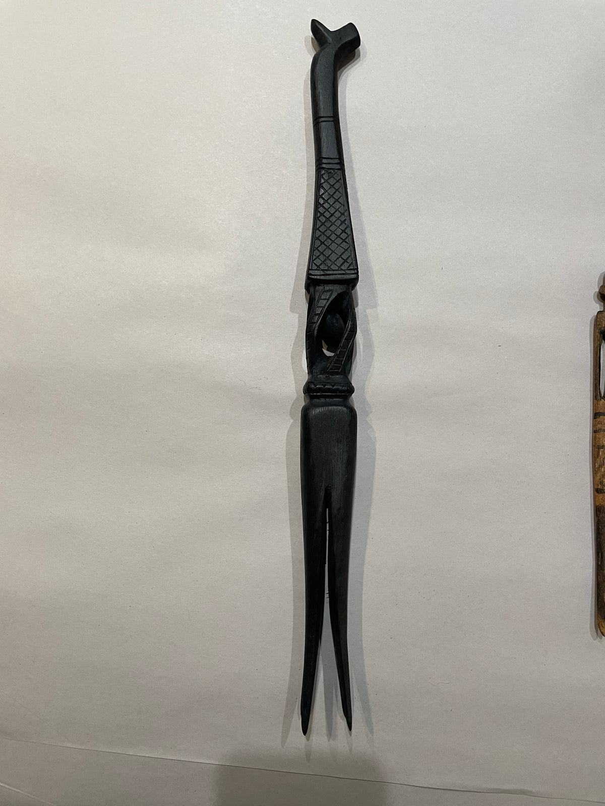 Large Geometric Fijian Cannibal Fork