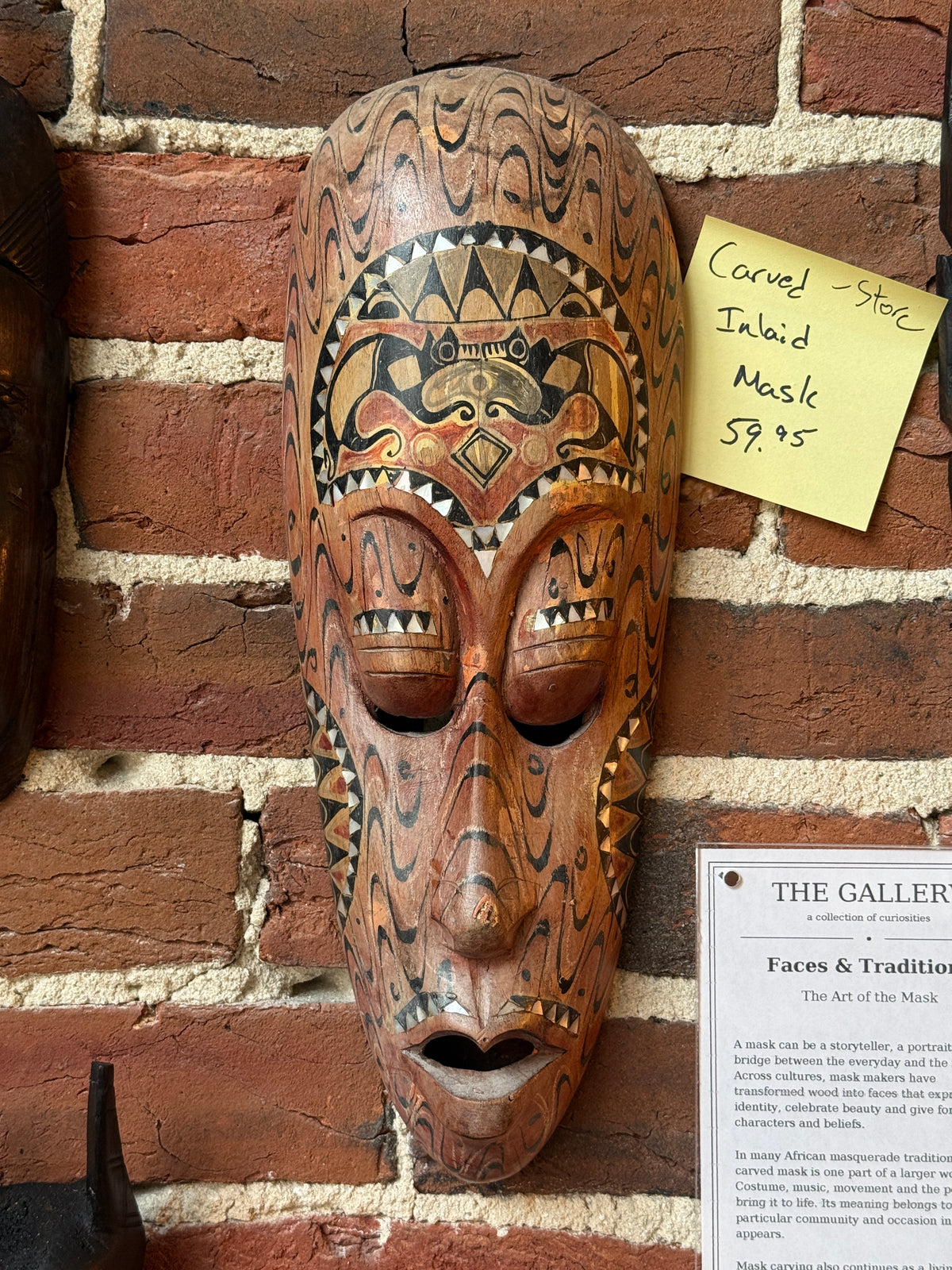 Carved Inlaid Mask