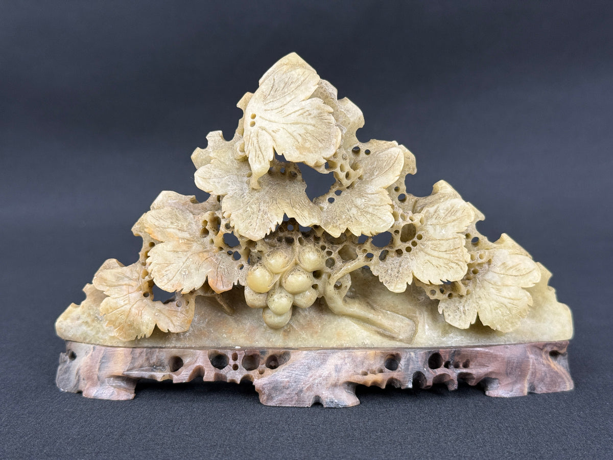 Carved Soapstone Grapevines