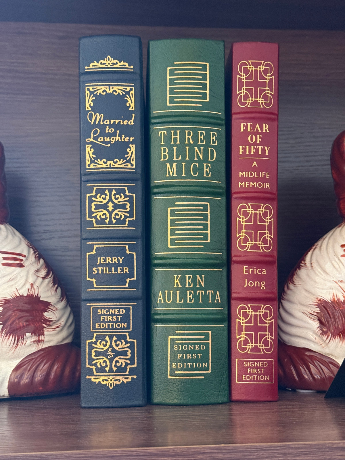Signed First Edition Leather Bound Book