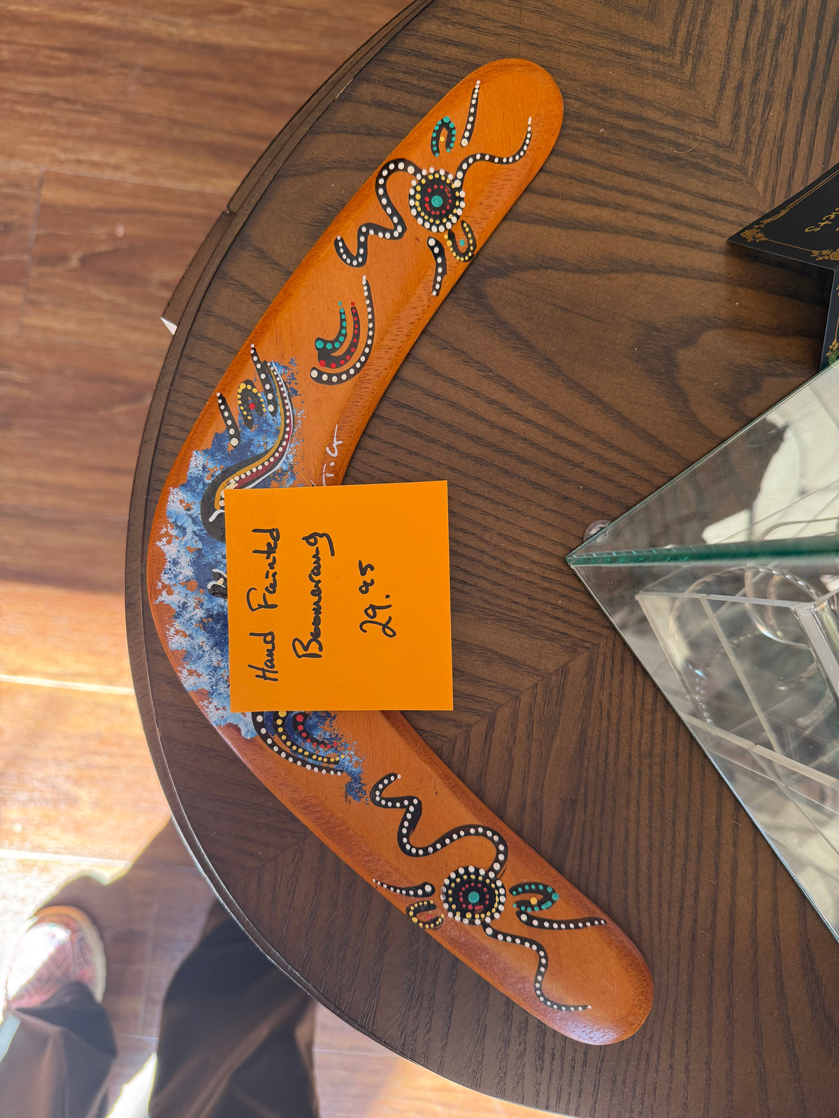 Hand-Painted Boomerang