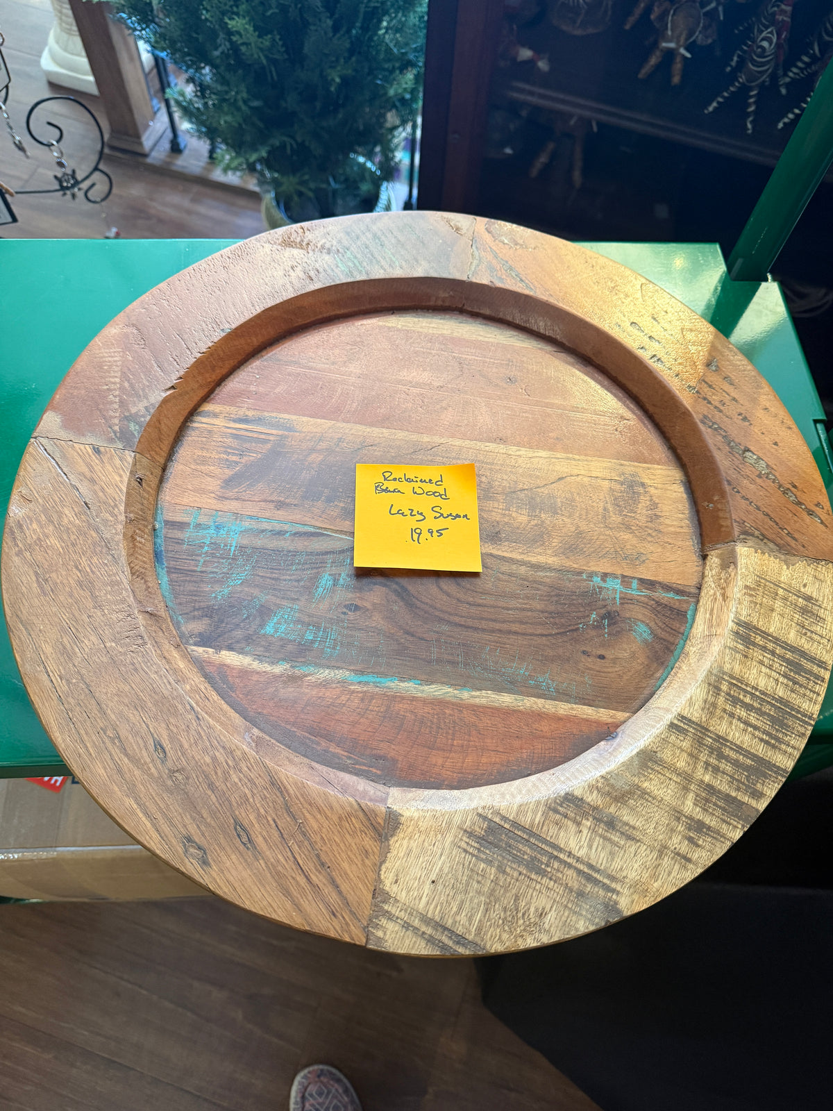 Reclaimed Wood Lazy Susan