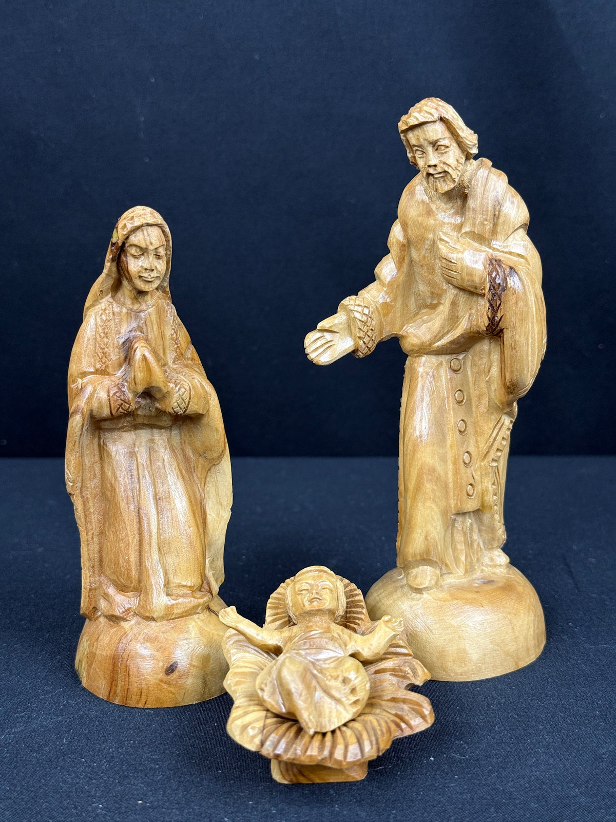 Hand Carved Olive Wood Nativity Set