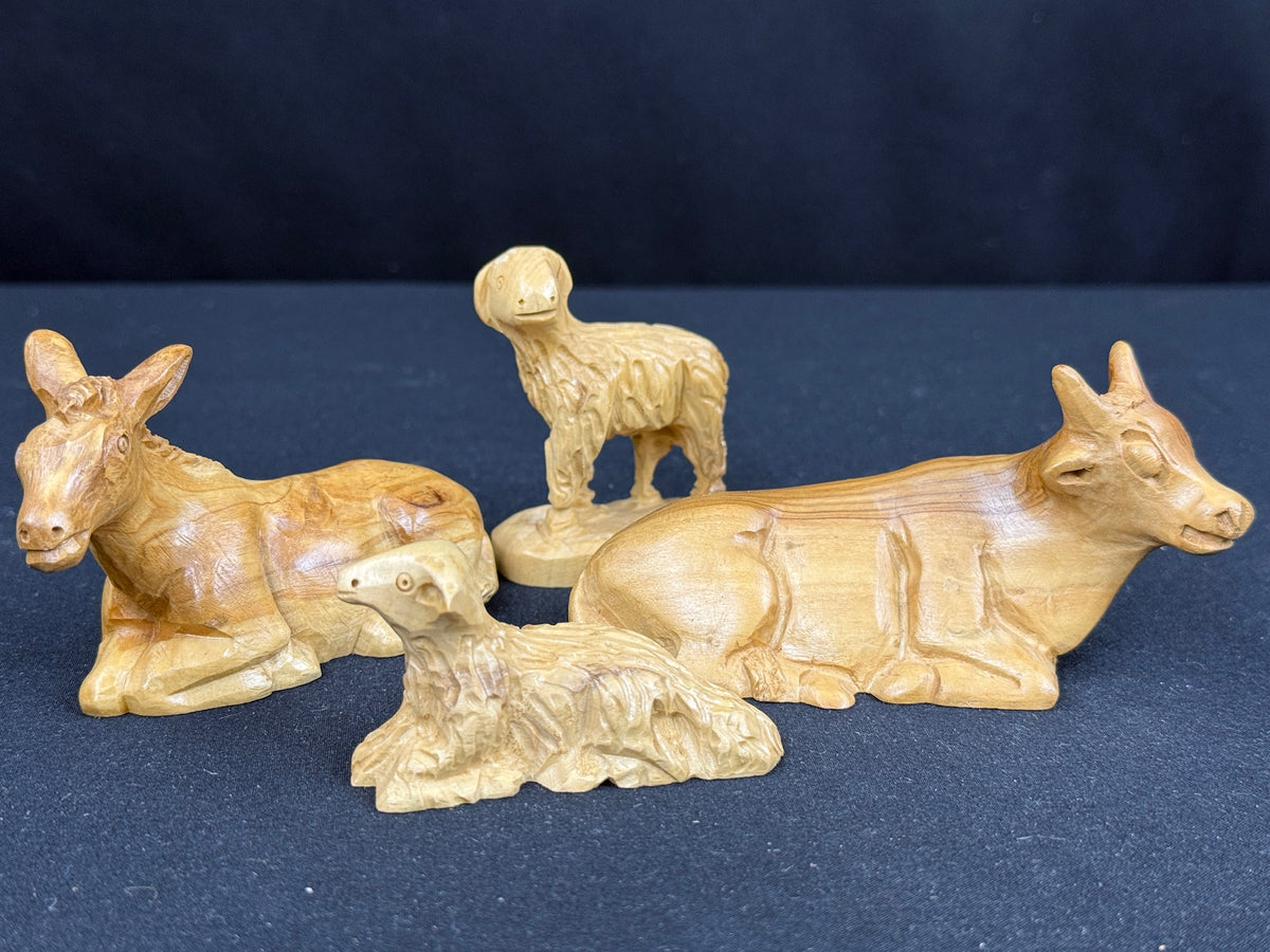 Hand Carved Olive Wood Nativity Set