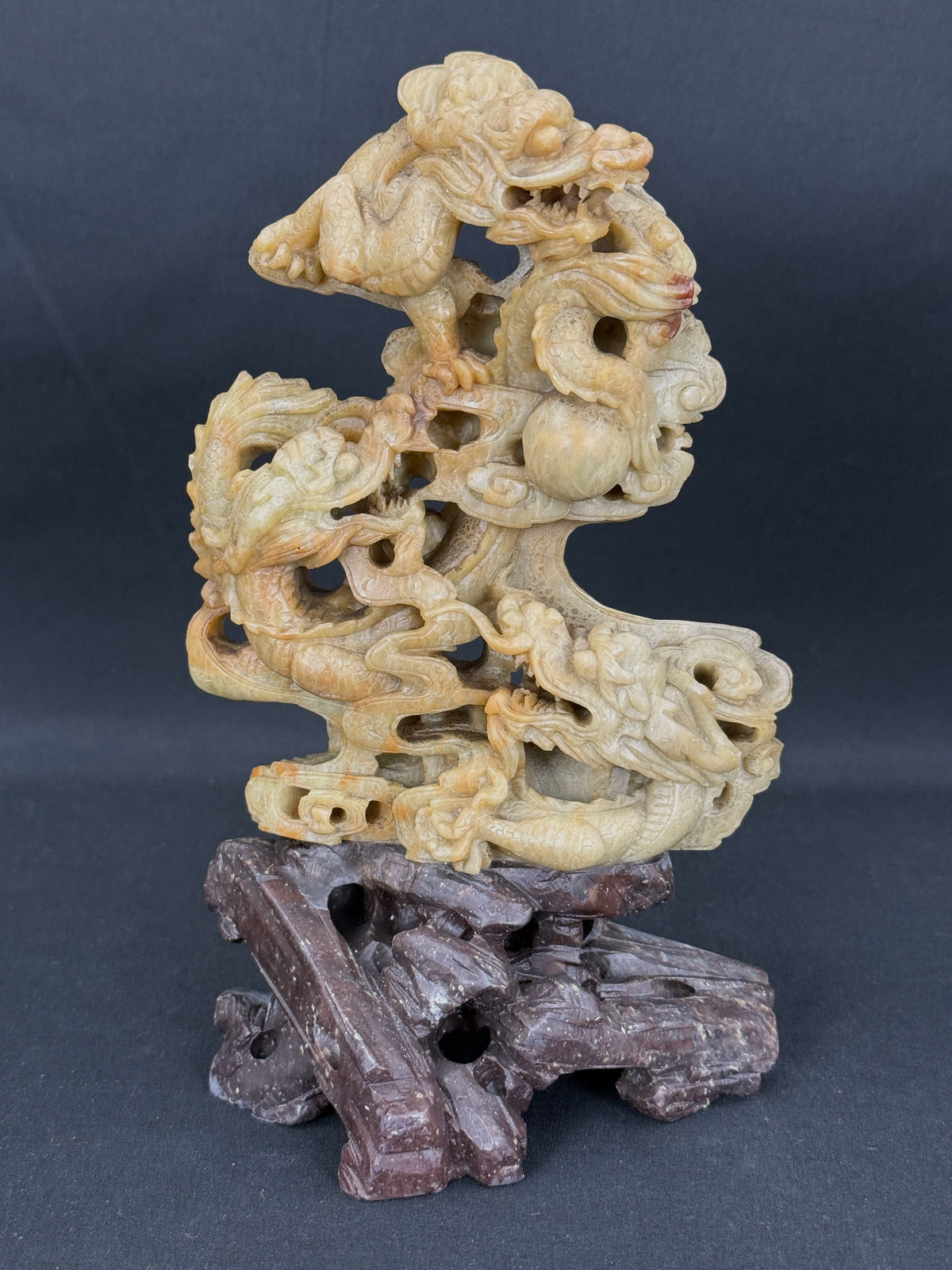 Soapstone Dragon Sculpture