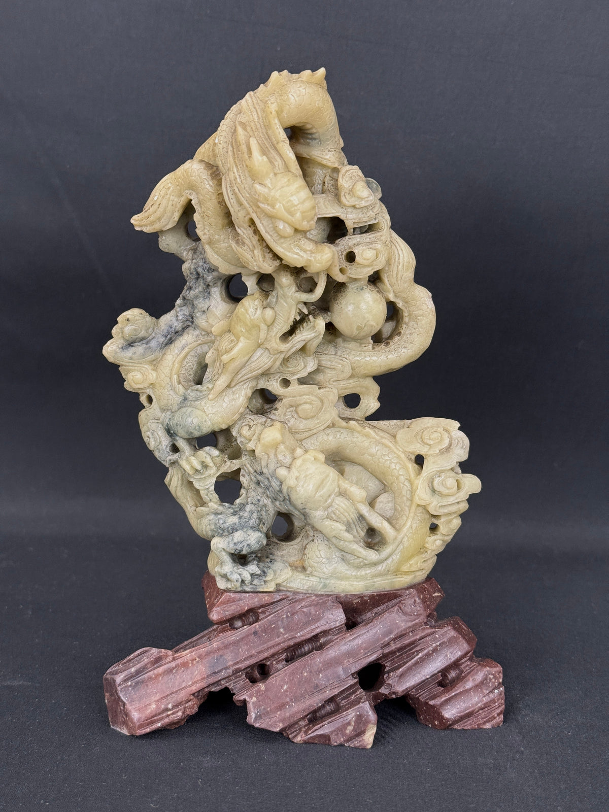 Soapstone Dragon Sculpture