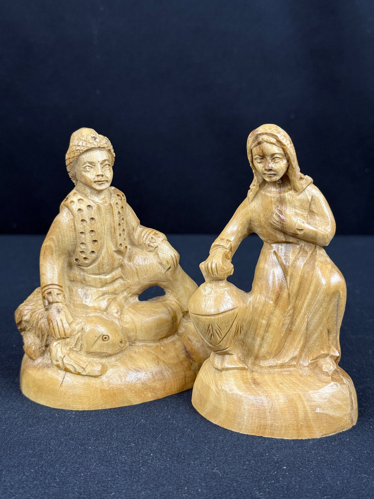Hand Carved Olive Wood Nativity Set