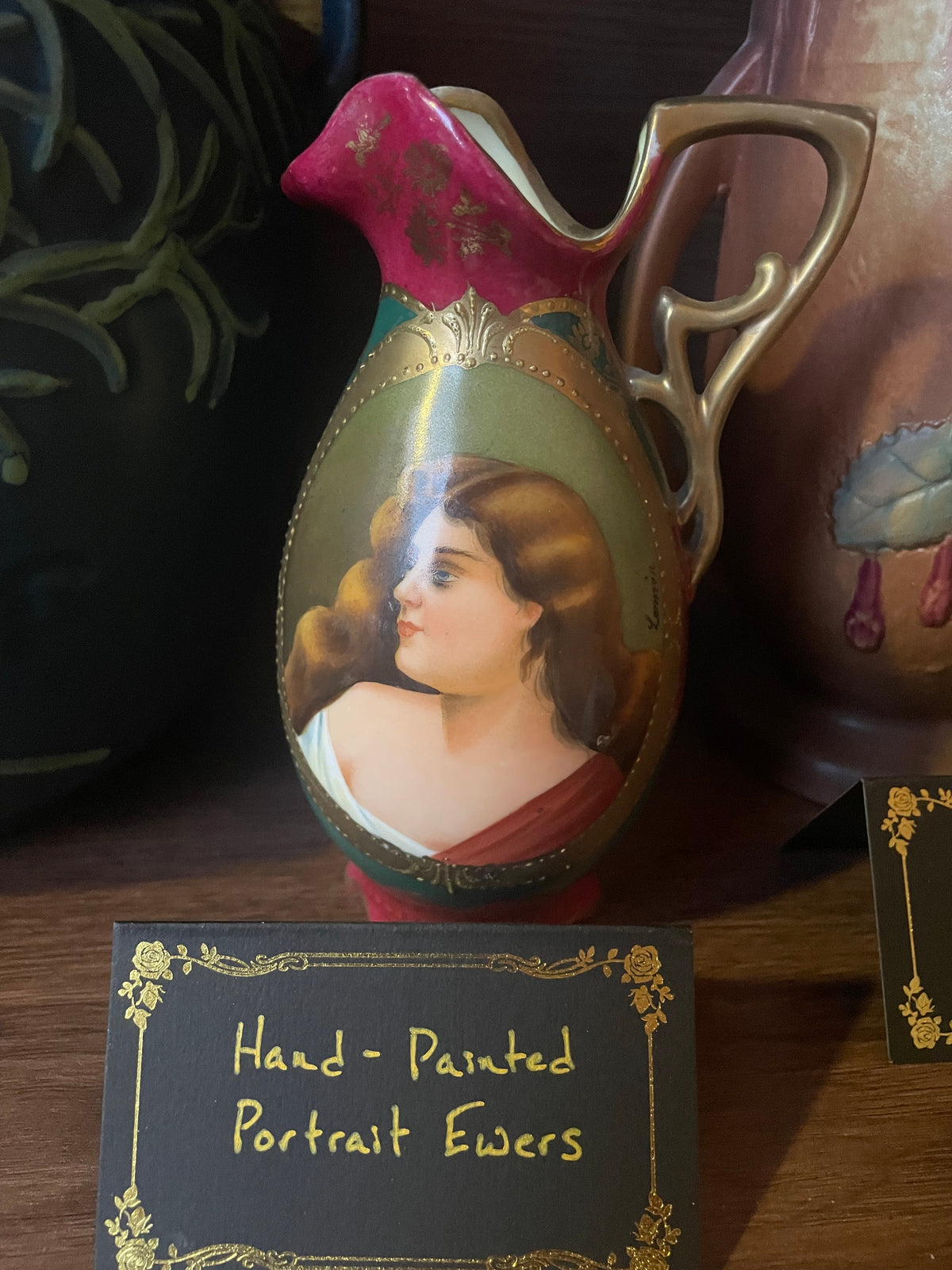 Hand-Painted Portrait Ewers