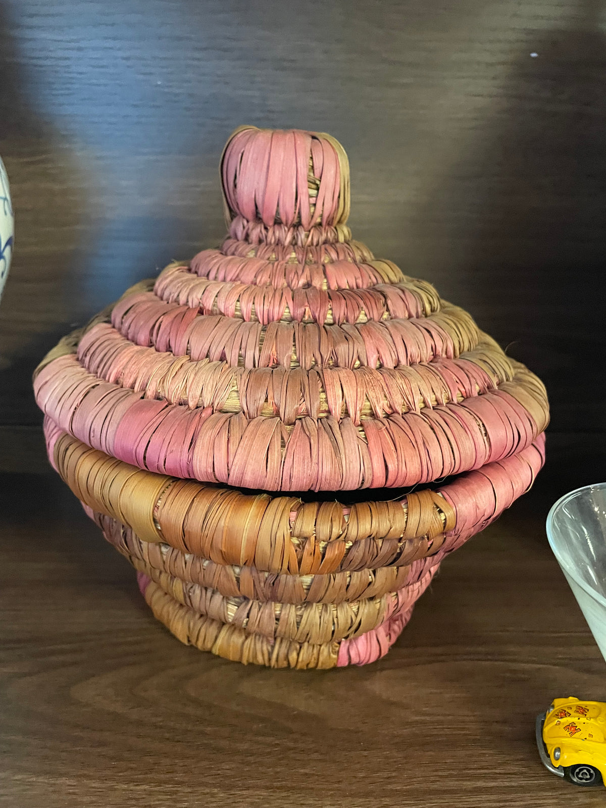 Handwoven Lidded Basket
