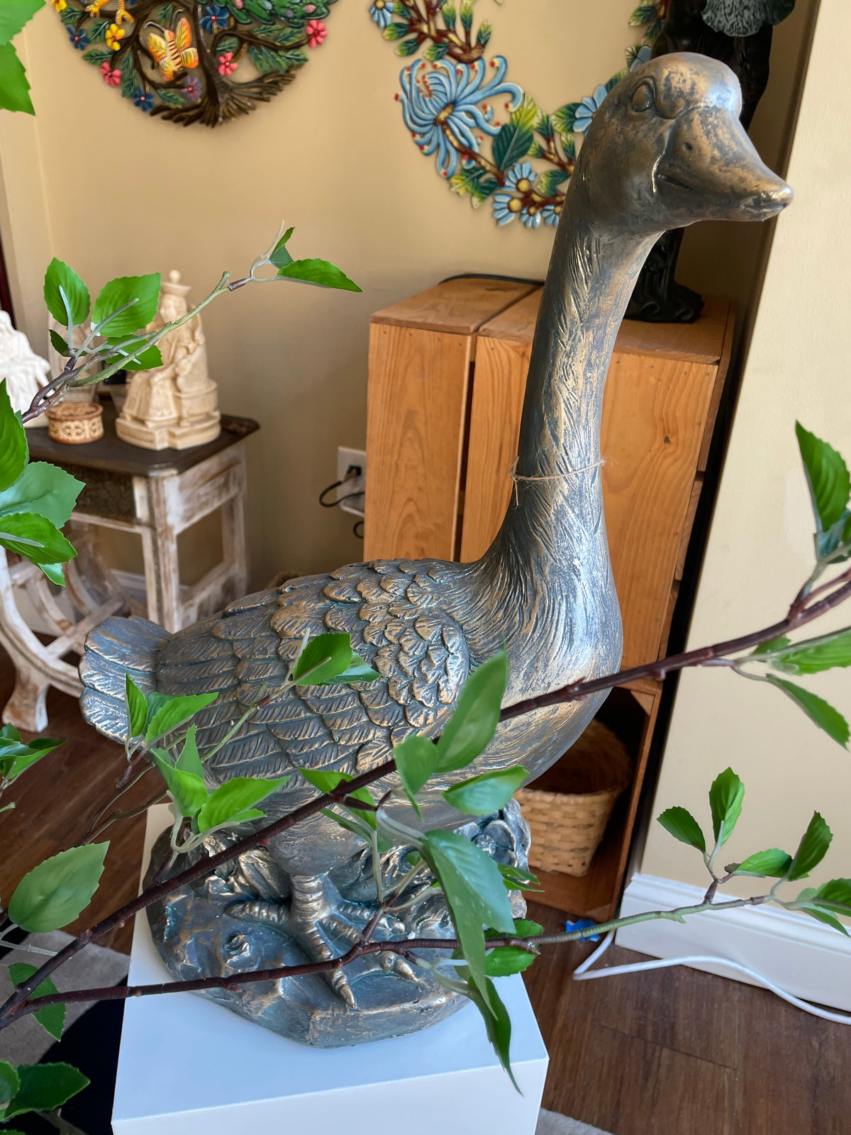 Watchful Goose Statue