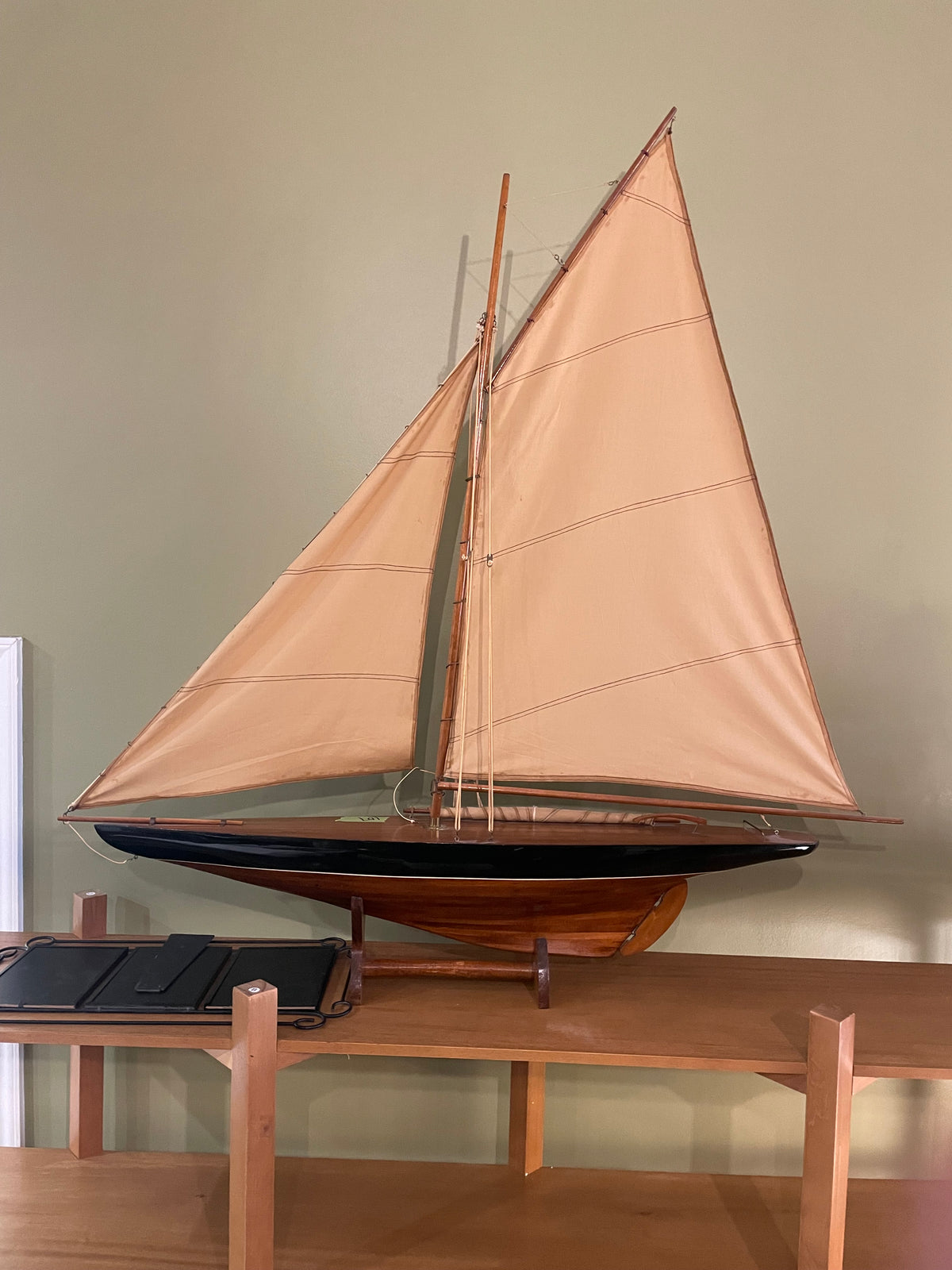 Antique Handcrafted Pond Yacht 42x36