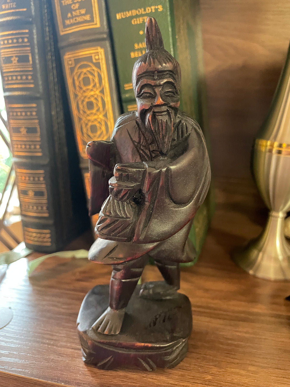 Hand-Carved Fu Xing Rosewood