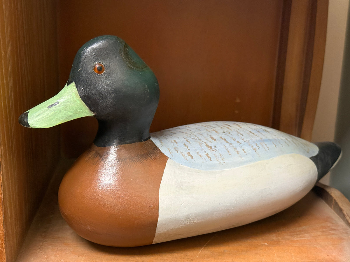 Stanley Lin Wooden Mallard Duck Decoy