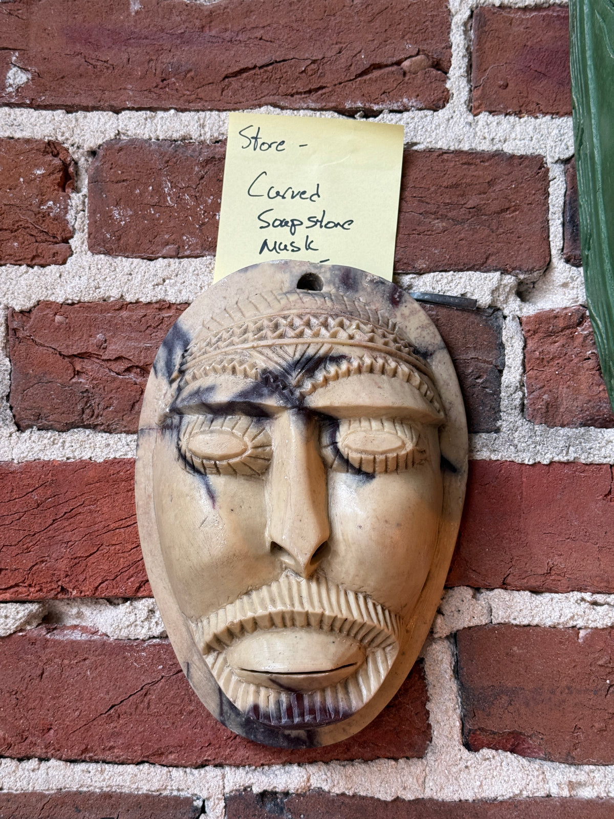 Carved Soapstone Mask