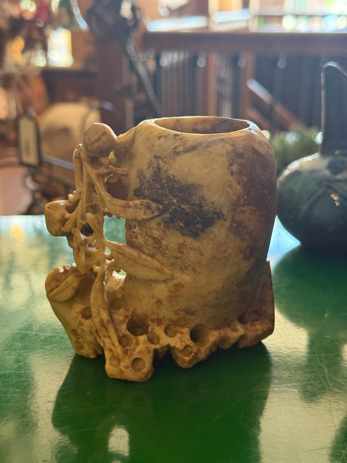 Soapstone Brush Pot