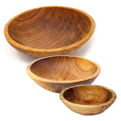Single - Olive Wood Bowls: Shop Size Options - 10 inch